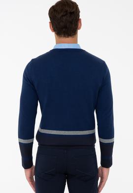 Erkek İndigo Kazak - 50205666015