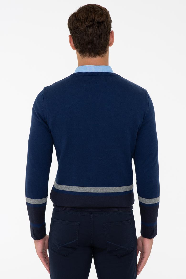 Erkek İndigo Kazak - 50205666015