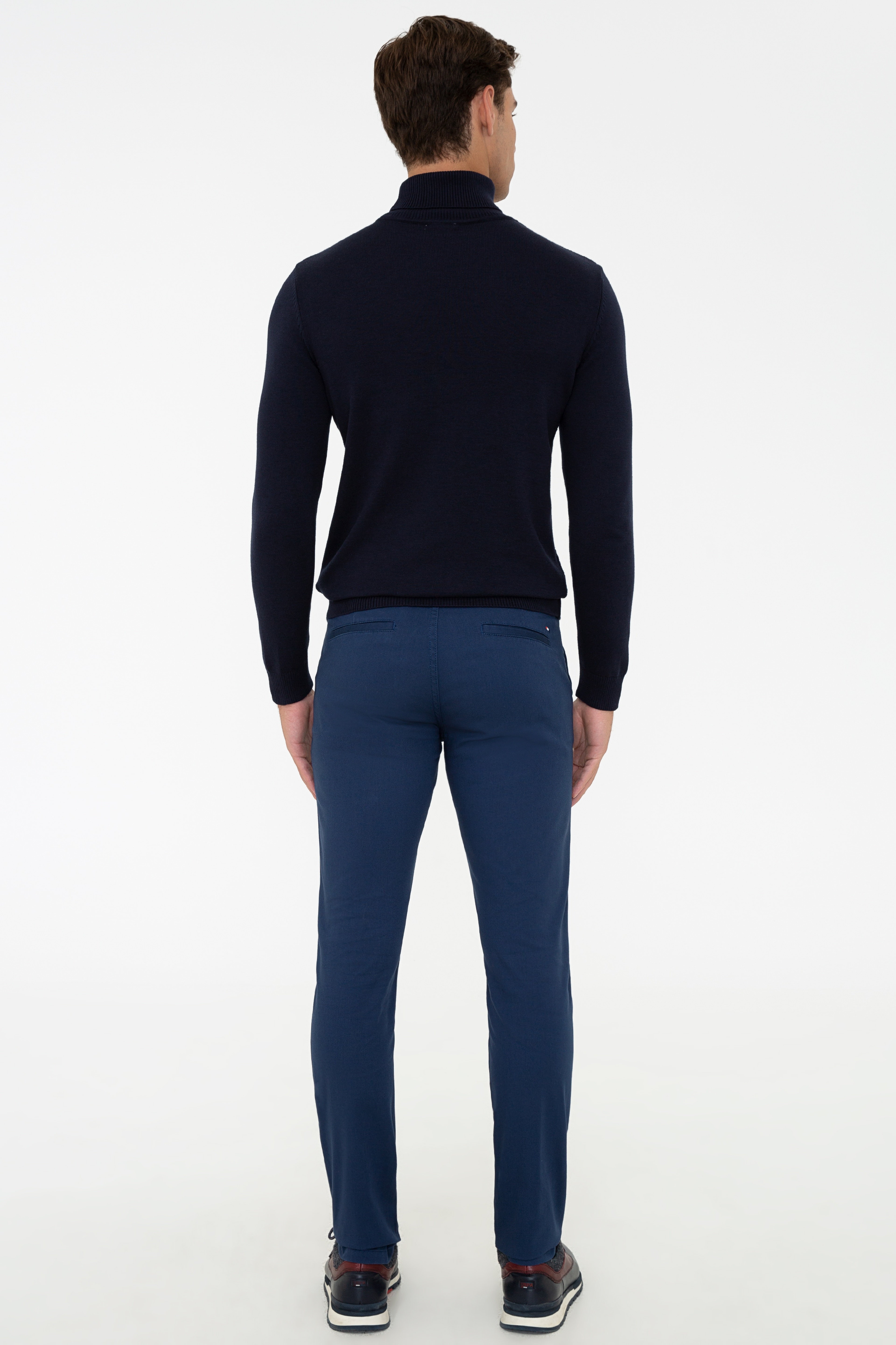 Erkek Koyu İndigo Chinos - Image 3