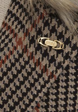 Kadın Kahverengi Kaban Kaşe - 50224658032