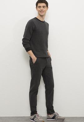 Erkek Antrasit Kanvas Pantolon - 50224769002