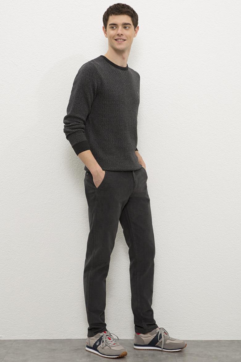 Erkek Antrasit Kanvas Pantolon - 50224769002