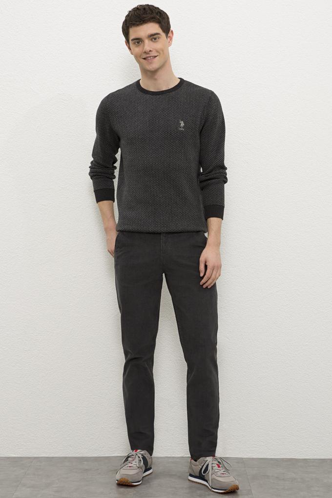 Erkek Antrasit Kanvas Pantolon