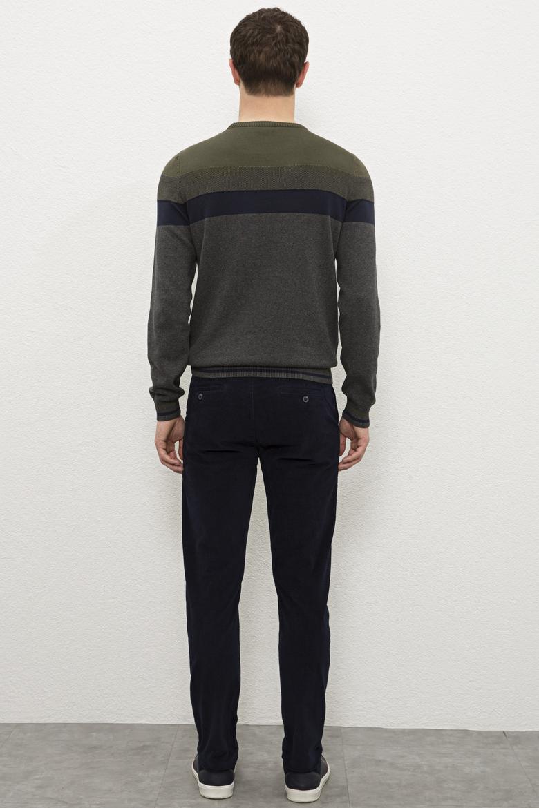 Erkek Lacivert Kanvas Pantolon - 50224769029