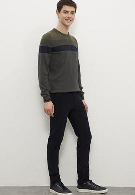 Erkek Lacivert Kanvas Pantolon - 50224769029