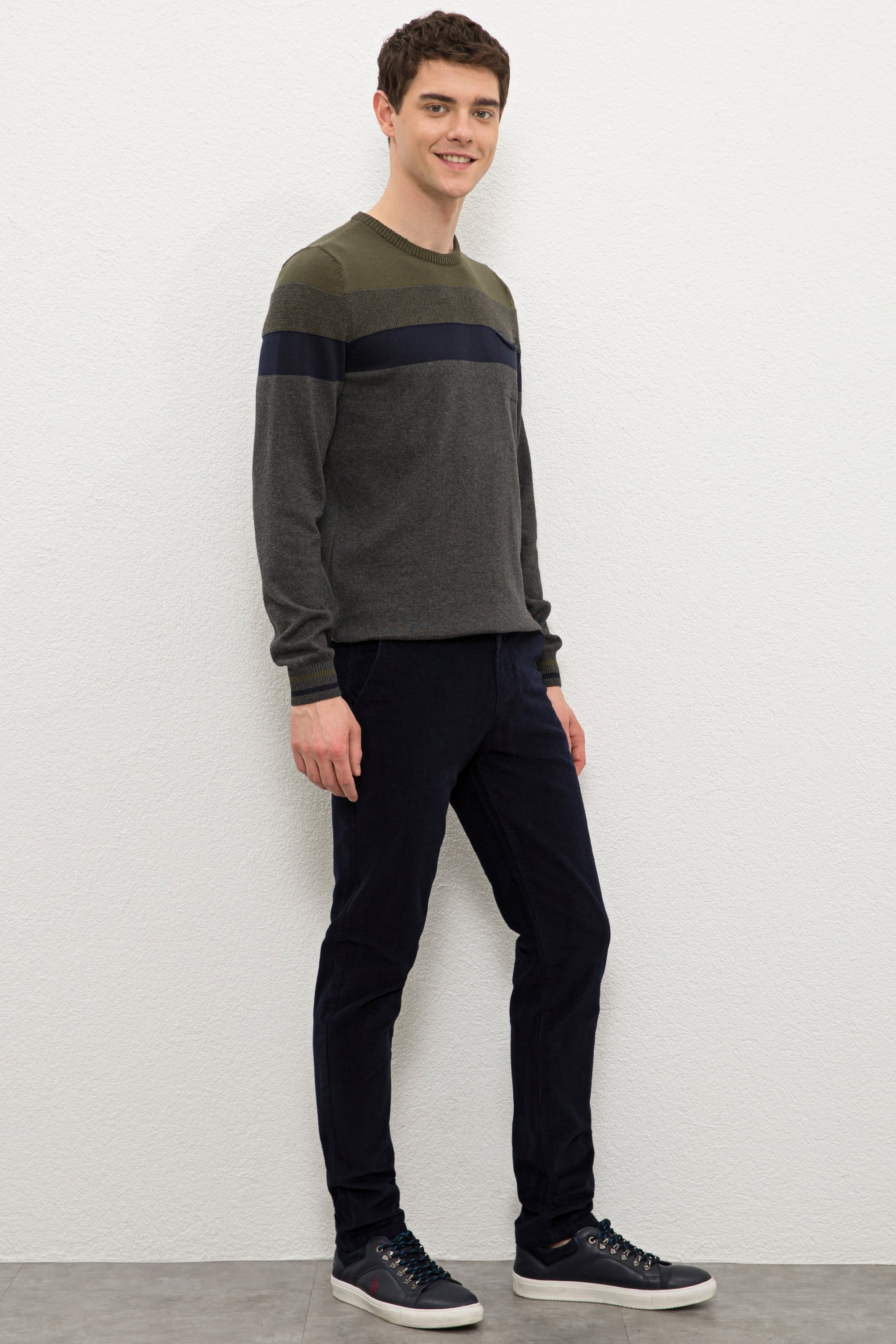 Erkek Lacivert Kanvas Pantolon - Image 2
