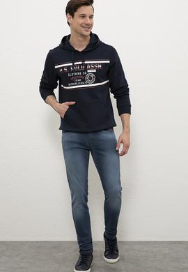 Erkek Lacivert Sweatshirt - 50225374009