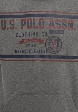 Erkek Antrasit Melanj Kapüşonlu Sweatshirt - 50225374026