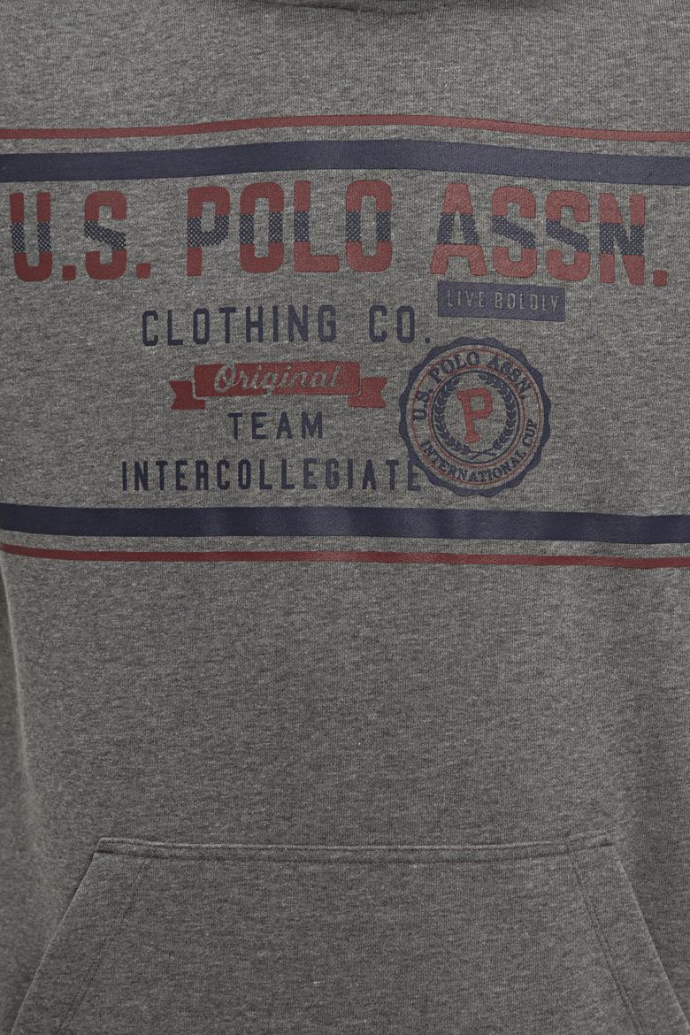 Erkek Antrasit Melanj Kapüşonlu Sweatshirt - 50225374026