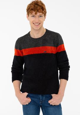 Erkek Lacivert Kazak - 50226813019