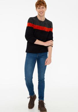 Erkek Lacivert Kazak - 50226813019