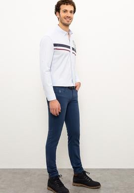 Erkek İndigo Kanvas Pantolon - 50228072003