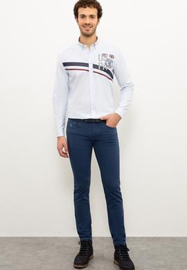 Erkek İndigo Kanvas Pantolon - 50228072003