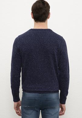 Erkek İndigo Kazak - 50228648023