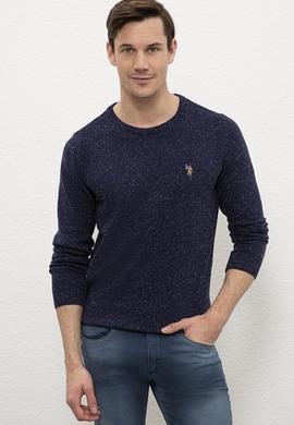 Erkek İndigo Kazak - 50228648023