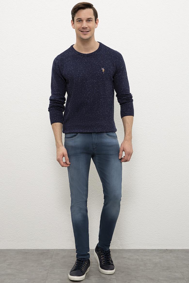 Erkek İndigo Kazak - 50228648023