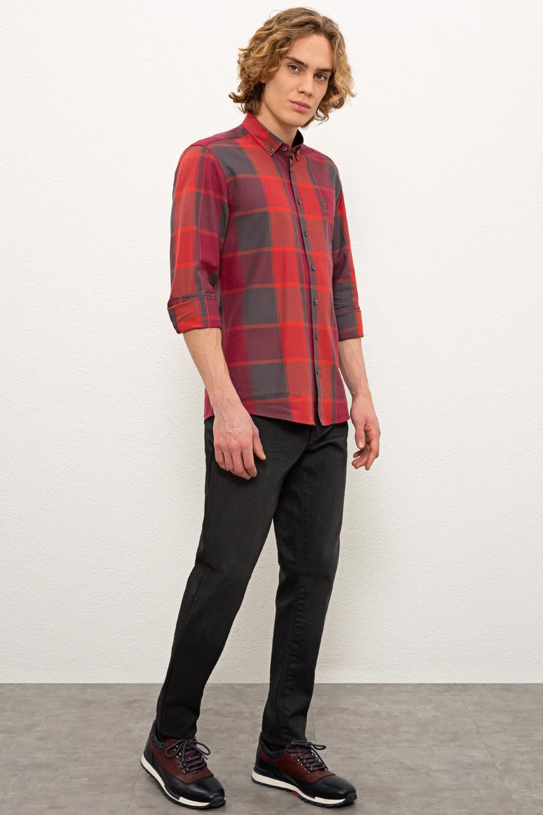 Erkek Gri Denim Pantolon - 50228851014