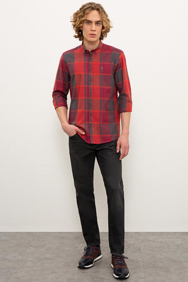 Erkek Gri Denim Pantolon