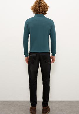 Erkek Siyah Denim Pantolon - 50229350016