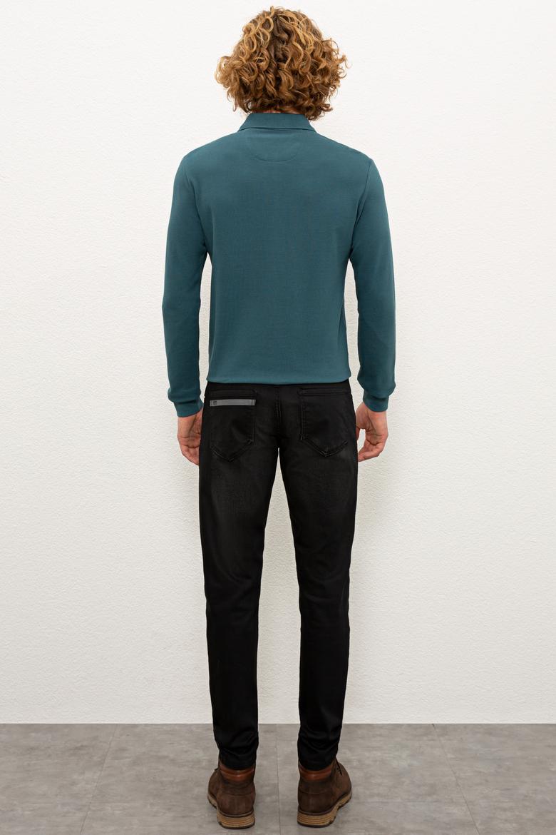 Erkek Siyah Denim Pantolon - 50229350016