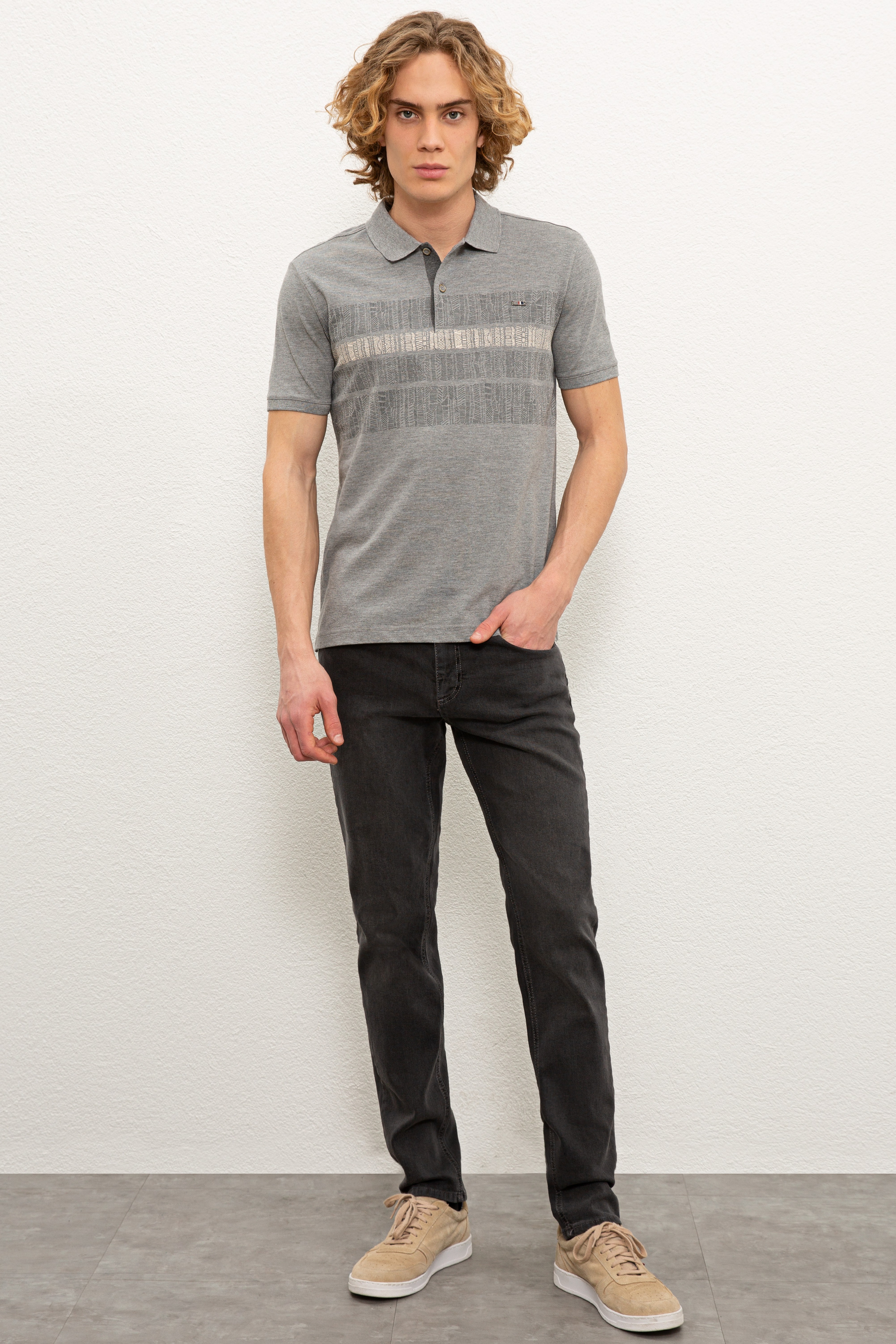 Erkek Mavi Denim Pantolon - Image 1
