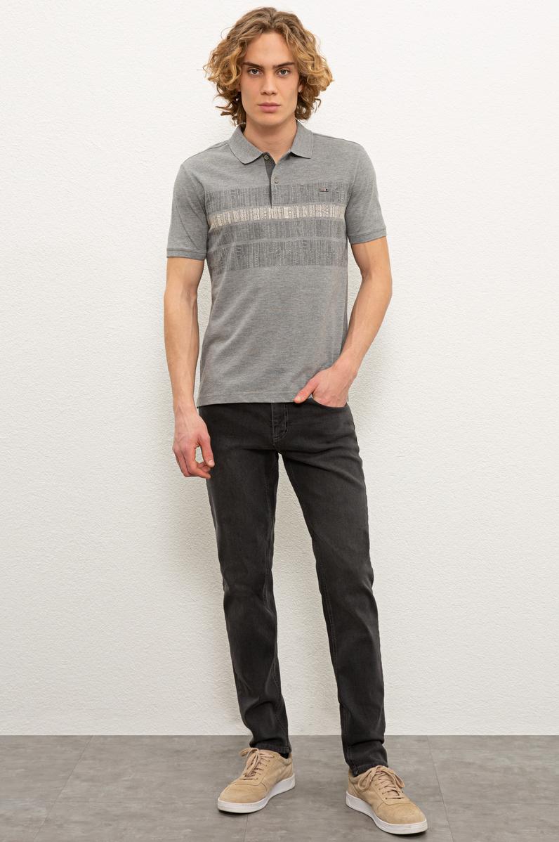 Erkek Mavi Denim Pantolon