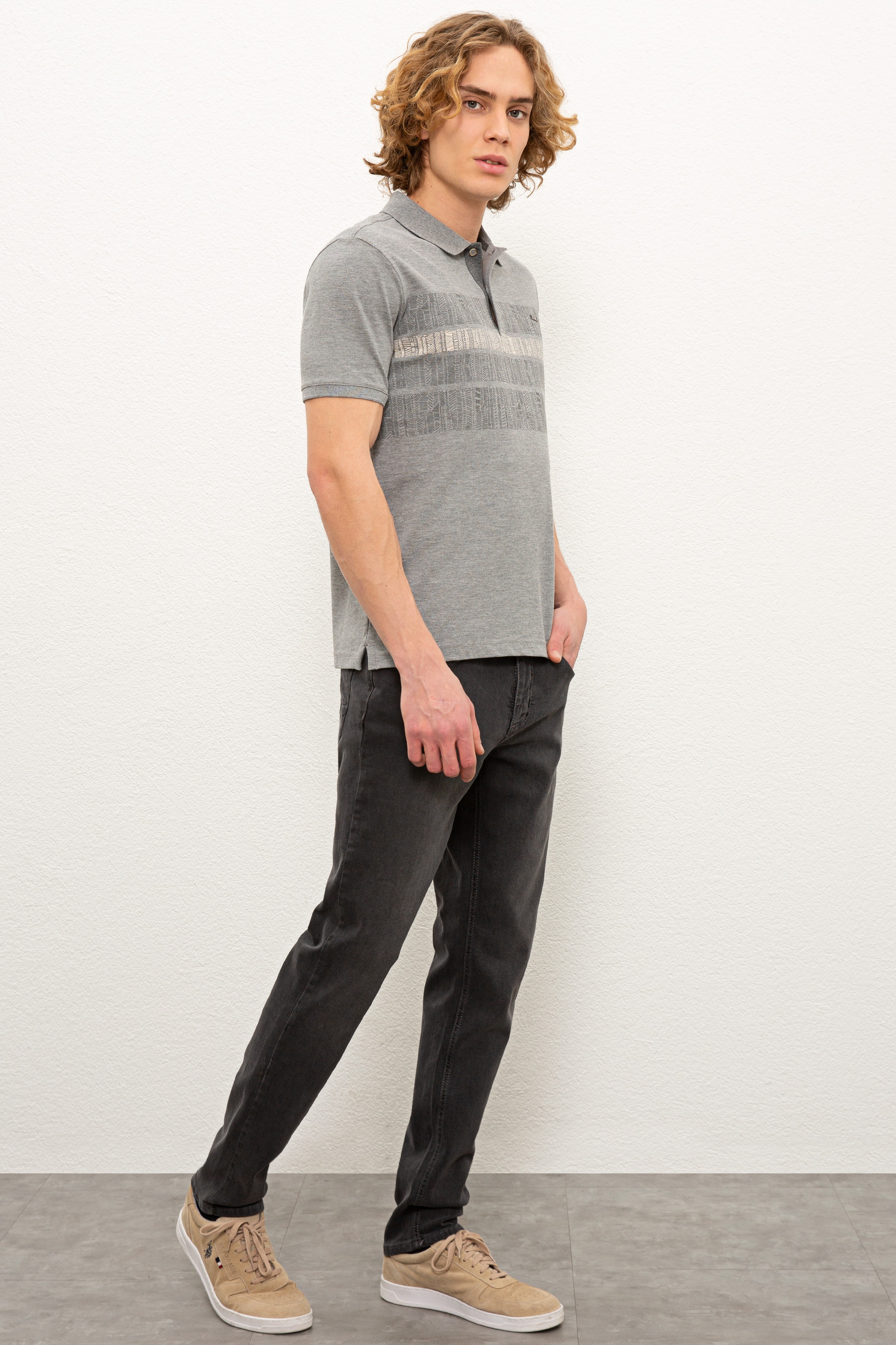 Erkek Mavi Denim Pantolon - Image 2