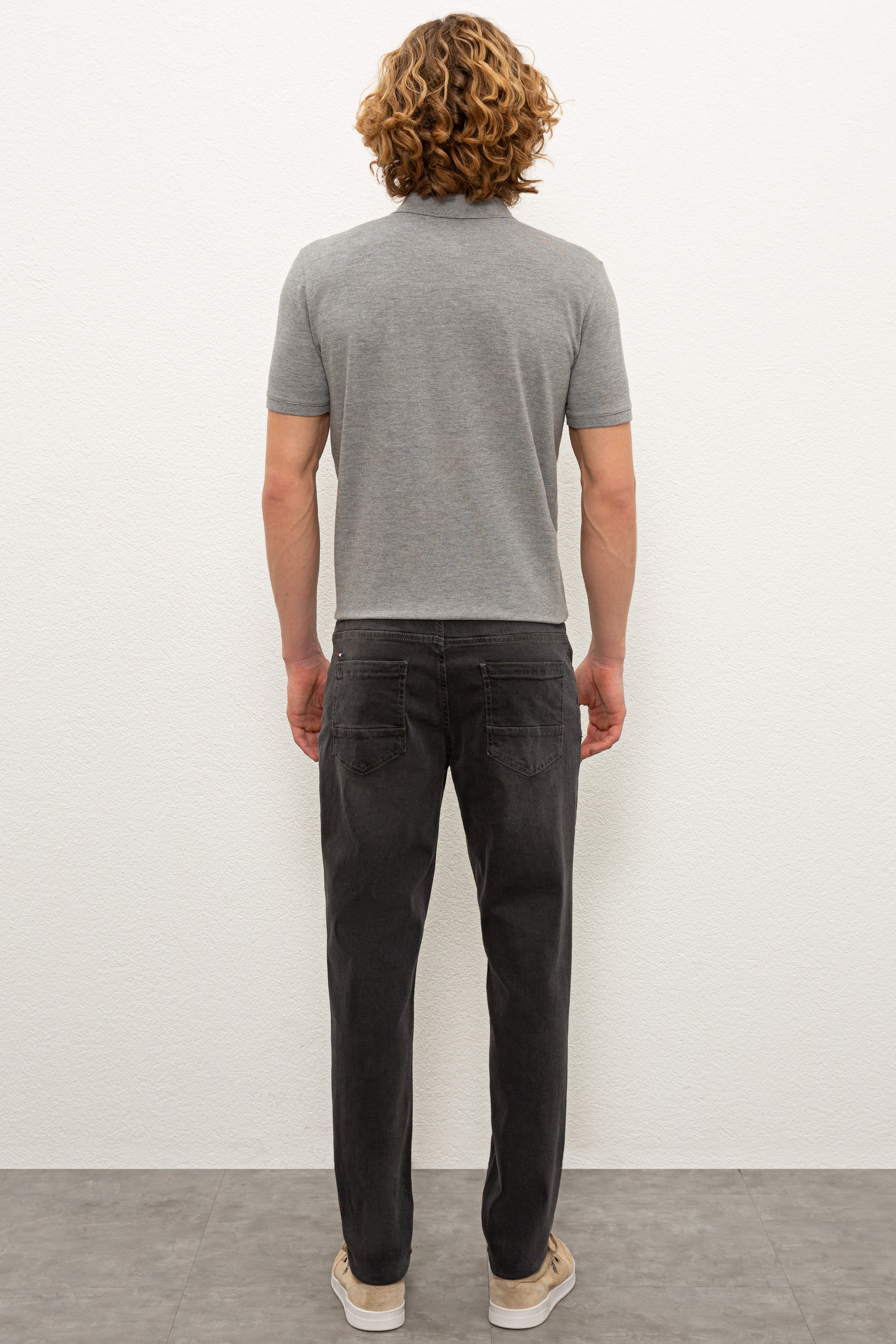 Erkek Mavi Denim Pantolon - Image 3