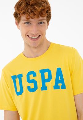 Erkek Açık Sarı Basic Bisiklet Yaka Tişört - 50232300178