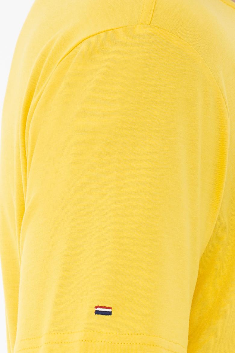 Erkek Açık Sarı Basic Bisiklet Yaka Tişört - 50232300178