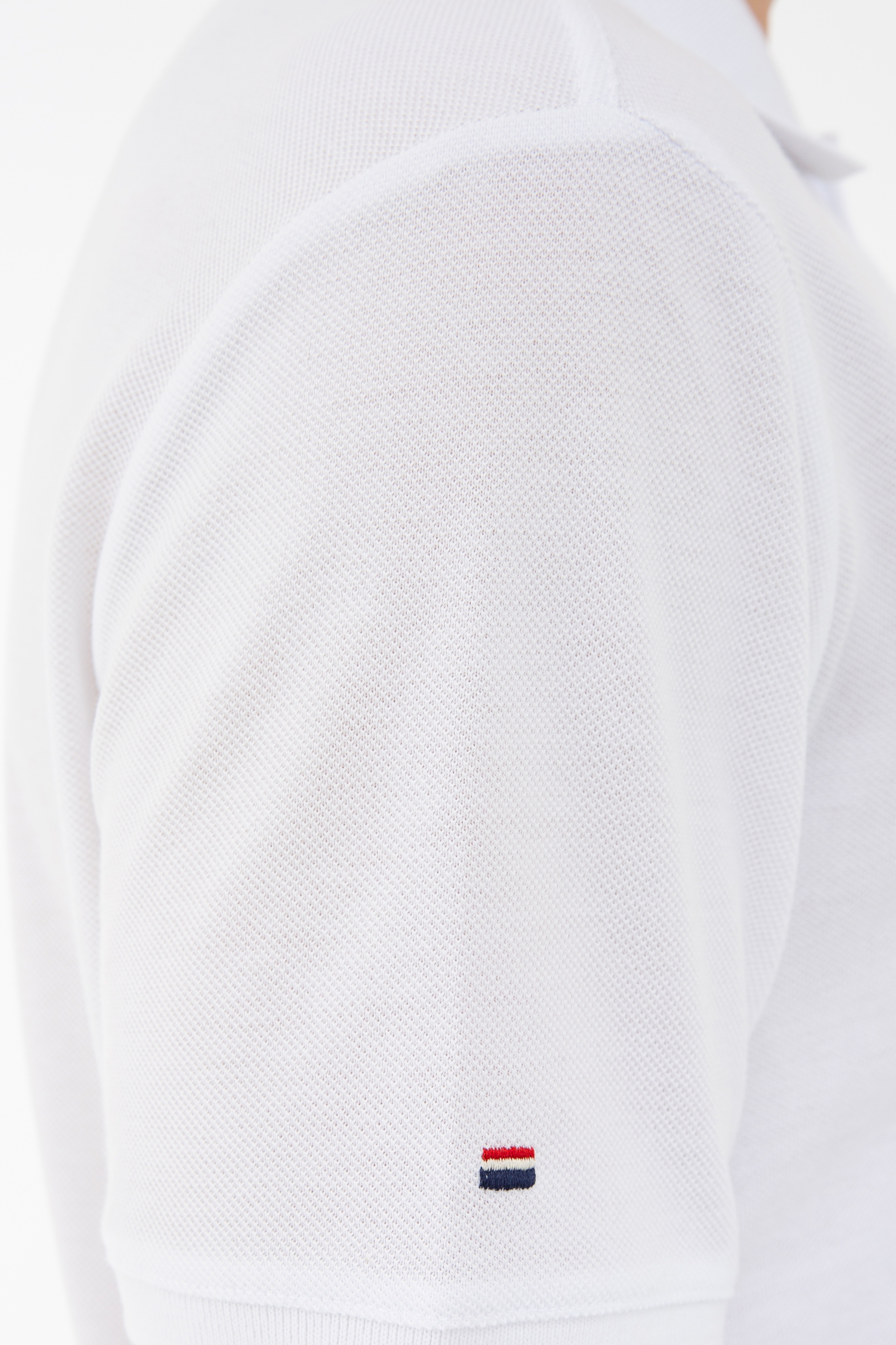 Erkek Beyaz Polo Yaka Basic T-Shirt