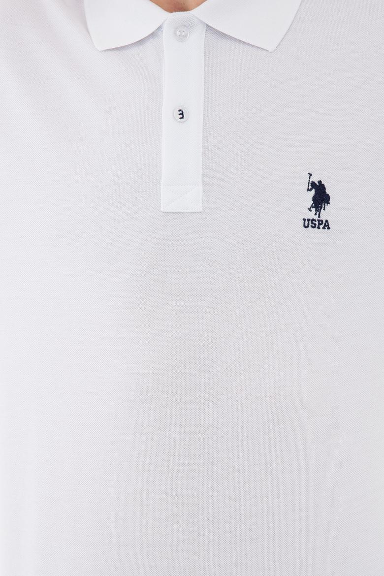 Erkek Beyaz Polo Yaka Basic T-Shirt - 50232311003