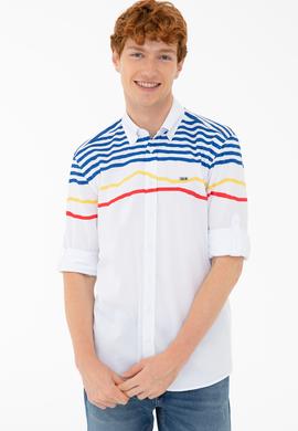 Erkek Beyaz Gömlek Uzunkol - 50232773001