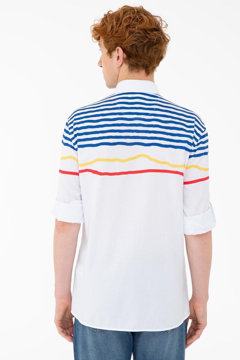 Erkek Beyaz Gömlek Uzunkol - 50232773001