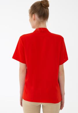 Kadın Kırmızı Gömlek Kısakol - 50235179007