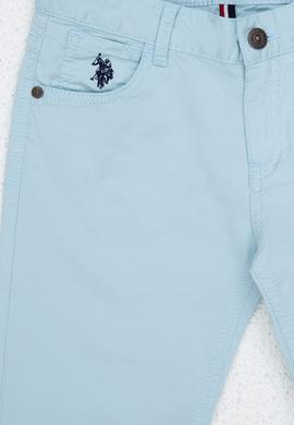 Erkek Çocuk Açık İndigo Kanvas Pantolon - 50235516023