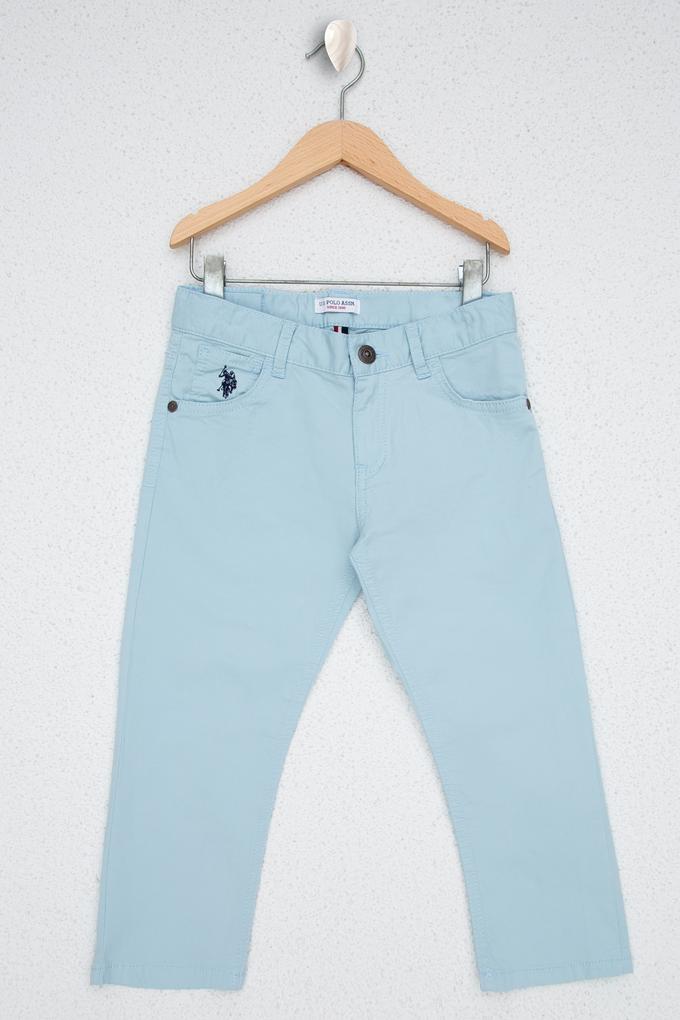 Erkek Çocuk Açık İndigo Kanvas Pantolon