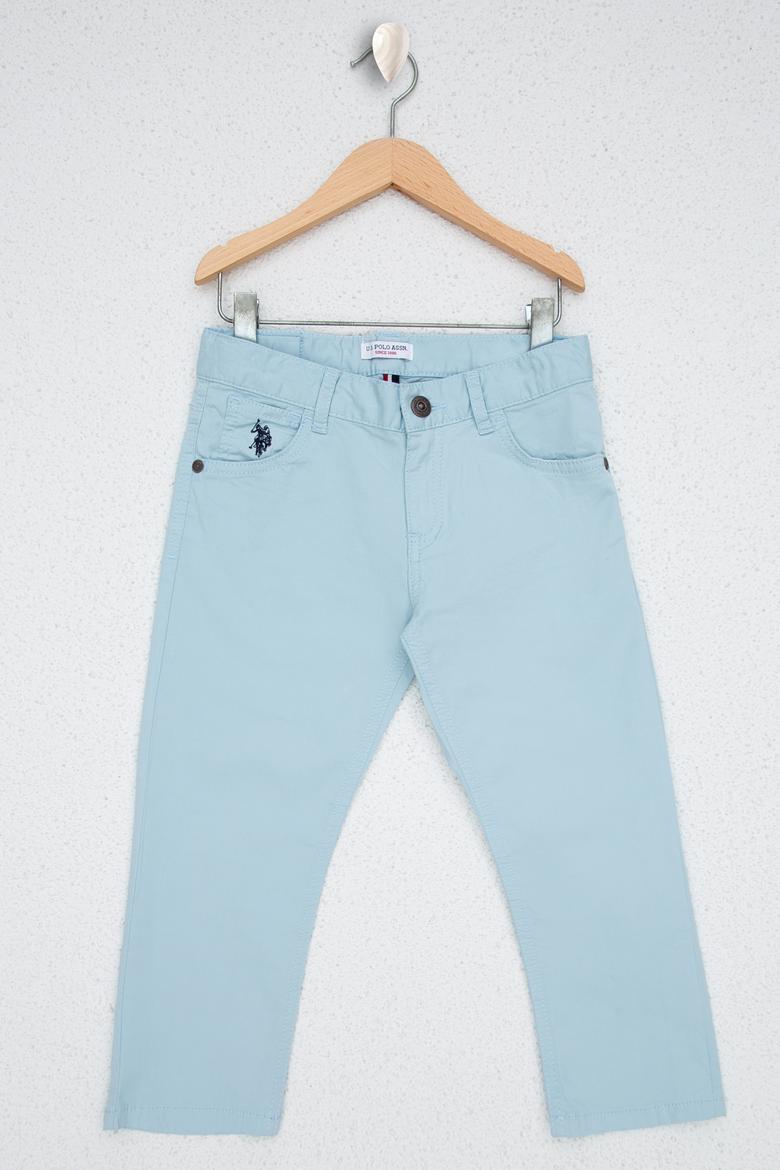 Erkek Çocuk Açık İndigo Kanvas Pantolon