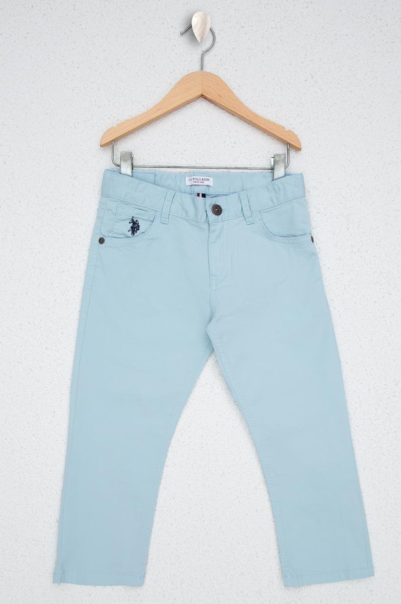 Erkek Çocuk Açık İndigo Kanvas Pantolon