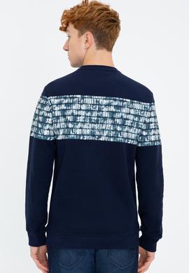 Erkek Lacivert Bisiklet Yaka Sweatshirt - 50236800011