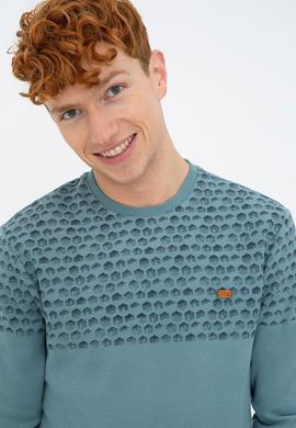 Erkek İndigo Sweatshirt - 50236802008