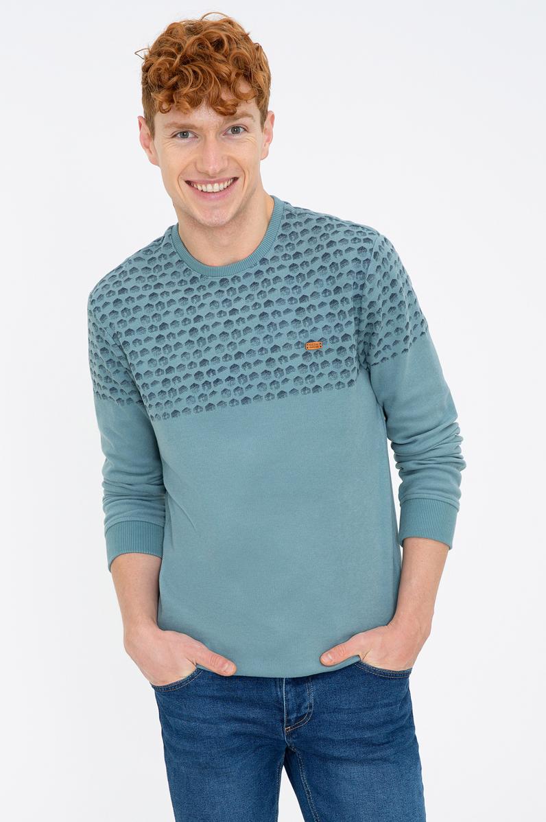 Erkek İndigo Sweatshirt