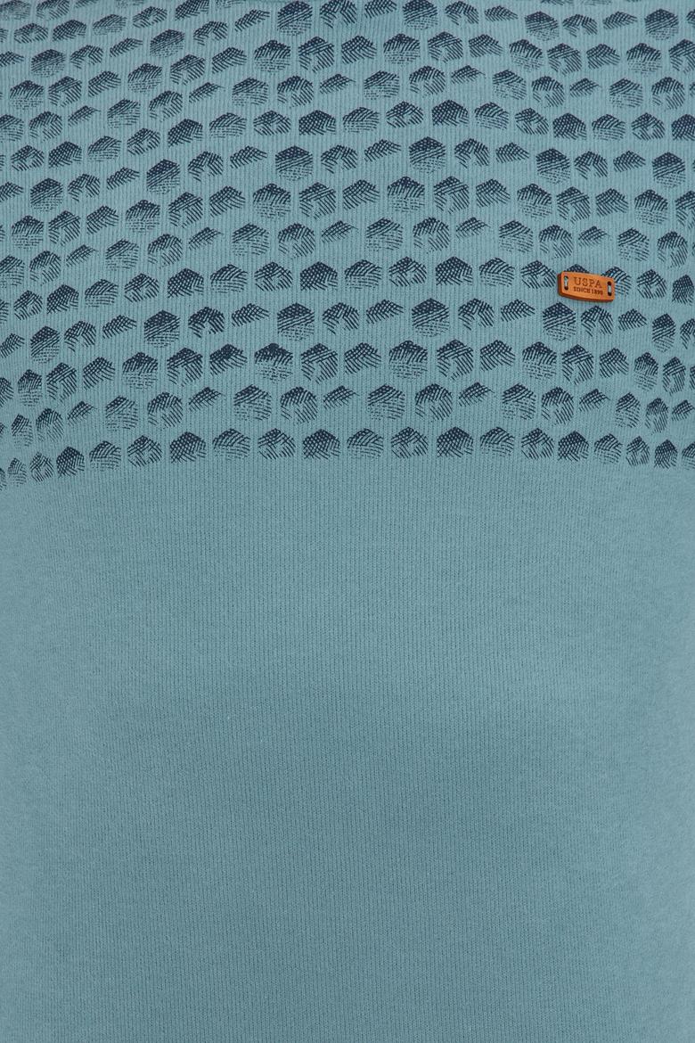 Erkek İndigo Sweatshirt - 50236802008