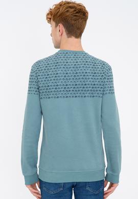 Erkek İndigo Sweatshirt - 50236802008