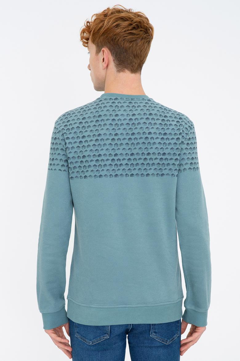 Erkek İndigo Sweatshirt - 50236802008