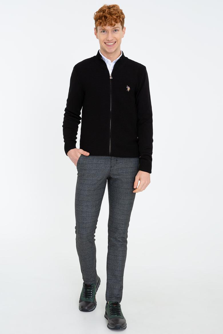 Erkek Siyah Basic Triko Hırka - 50236960010