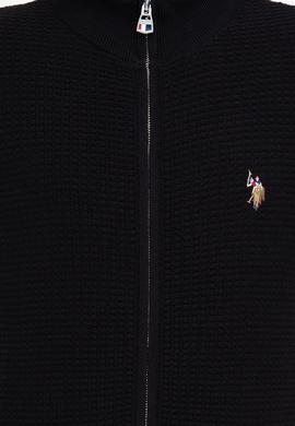 Erkek Siyah Basic Triko Hırka - 50236960010