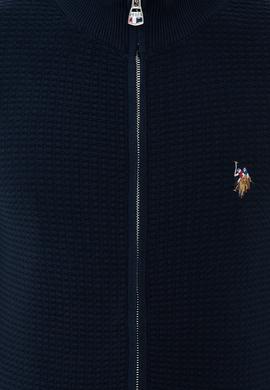 Erkek Lacivert Basic Triko Hırka - 50236960019