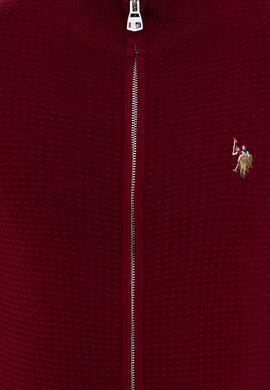 Erkek Bordo Basic Triko Hırka - 50236960028