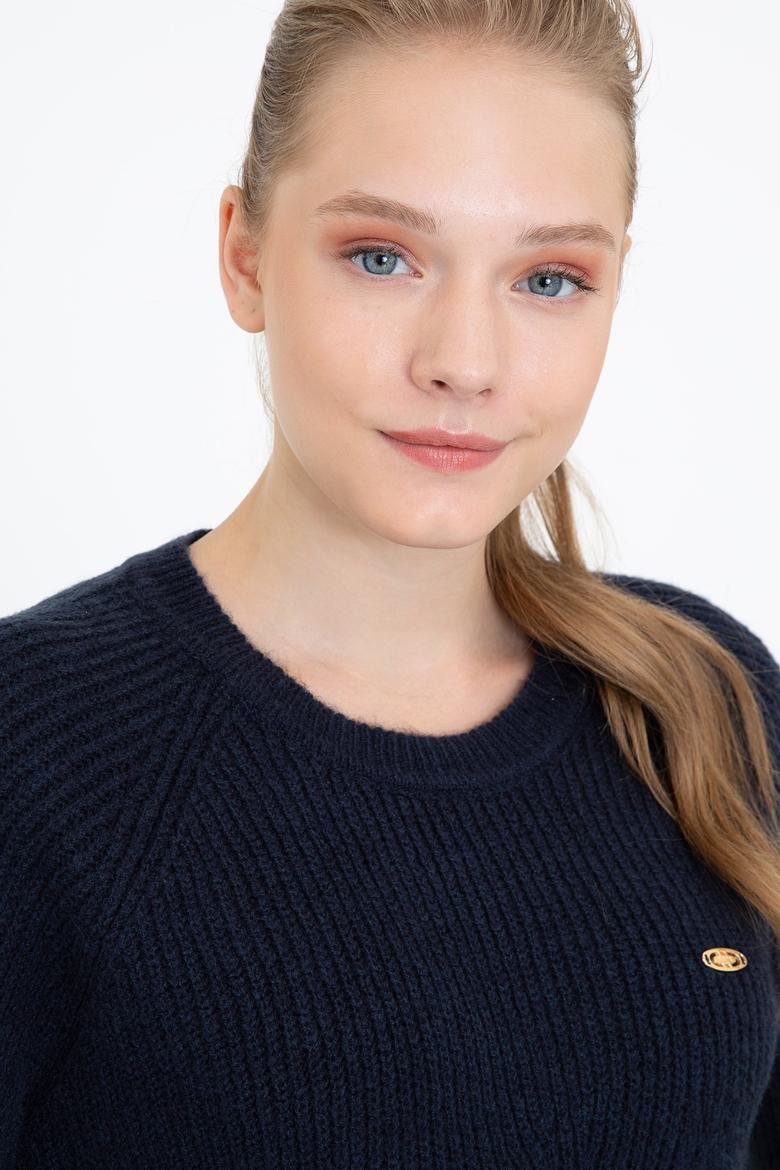 Kadın Lacivert Kazak - 50237627004